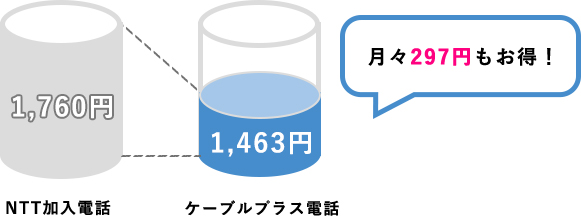 ケーブルプラス電話の特徴